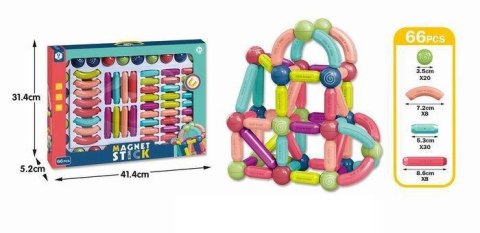 ND21_109435 Klocki magnetyczne 66 elementów