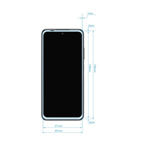 ND38_CRG-7DNANO-XRMIN10 Crong 7D Nano Flexible Glass - Niepękające szkło hybrydowe 9H na cały ekran Xiaomi Redmi Note 10 5G