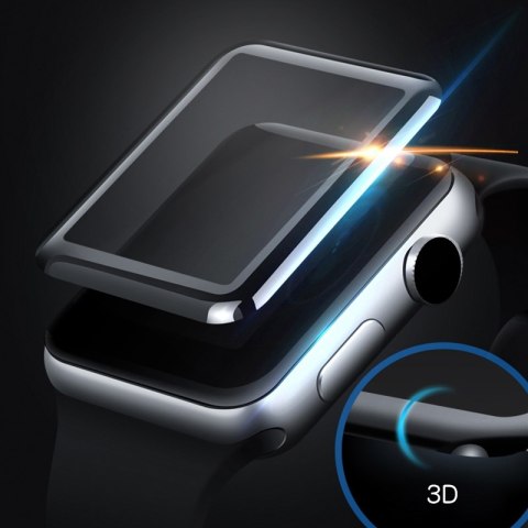 ND38_PG6511 Mocolo 3D Glass Full Glue - Szkło ochronne na ekran Apple Watch 7 41 mm