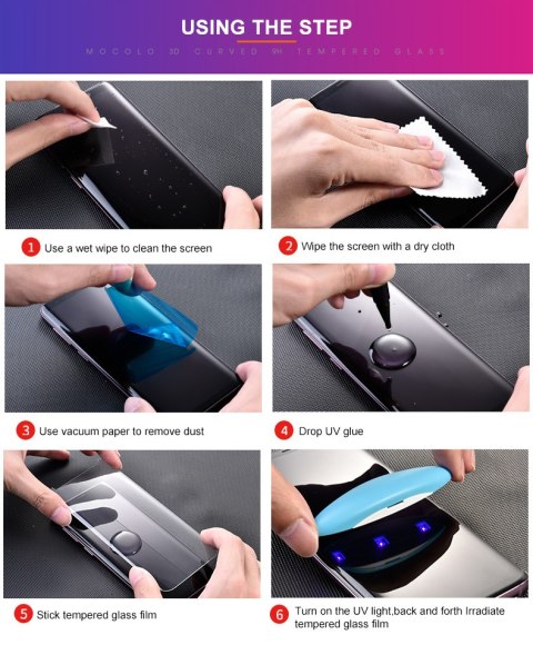 ND38_SX6567 Mocolo 3D UV Glass - Szkło ochronne UV na cały ekran Samsung Galaxy S22+