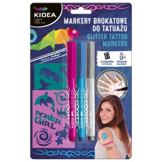 ND39_502865 MARKER DO TATUAZU 3KOL SZABLONY DERF KIDEA B/C