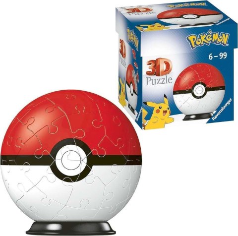 RAV puzzle 3D Kula 54 Pokemon czerw.11256