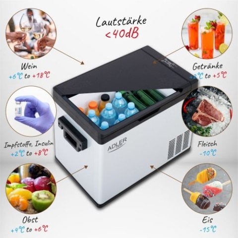 AD 8081 Lodówka kompresorowa turystyczna 40L