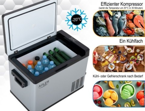 AD 8081 Lodówka kompresorowa turystyczna 40L