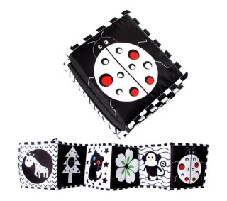 KX5638 Książeczka edukacyjna ochraniacz sensoryczny na łóżeczko biedronka