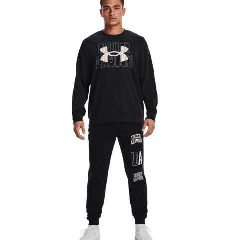 ND05_B20538-M 1370391 001 Bluza męska Under Armour UA Rival Terry Logo Crew czarna 1370391 001 r.M