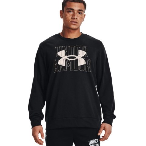 ND05_B20538-S 1370391 001 Bluza męska Under Armour UA Rival Terry Logo Crew czarna 1370391 001 r.S