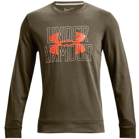 ND05_B20565-M 1370391 361 Bluza męska Under Armour UA Rival Terry Logo Crew zielona 1370391 361 r.M