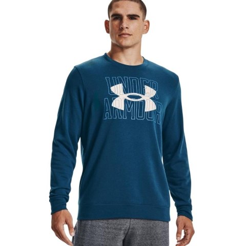 ND05_B20566-M 1370391 458 Bluza męska Under Armour UA Rival Terry Logo Crew niebieska 1370391 458 r.M