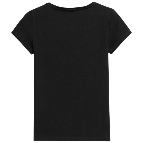 ND05_K13453-XS H4L22 TSD353 20S Koszulka damska 4F głęboka czerń H4L22 TSD353 20S r.XS