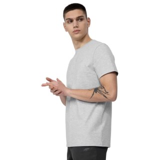 ND05_K13467-L H4L22 TSM352 27M Koszulka męska 4F chłodny jasny szary melanż H4L22 TSM352 27M r.L