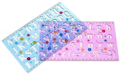 ND39_276076 SZABLON CYFERKI&LITERKI KPL2 STK PBH 48/192