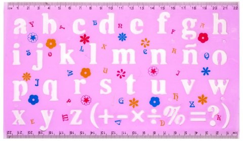 ND39_276076 SZABLON CYFERKI&LITERKI KPL2 STK PBH 48/192