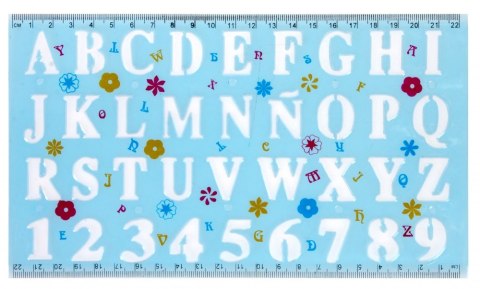 ND39_276076 SZABLON CYFERKI&LITERKI KPL2 STK PBH 48/192