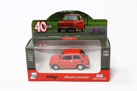 Model PRL 1:43 Fiat126P 40-latek czerw.B-325 23253