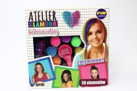 Atelier Glamour kolorowe włosy zestaw 03001 30010