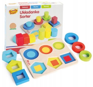 Układanka sorter drewno SmilyPlay AC7666 20442