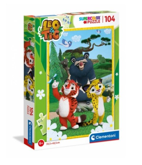 CLE puzzle 104 SuperKolor Leo&Tig 27547