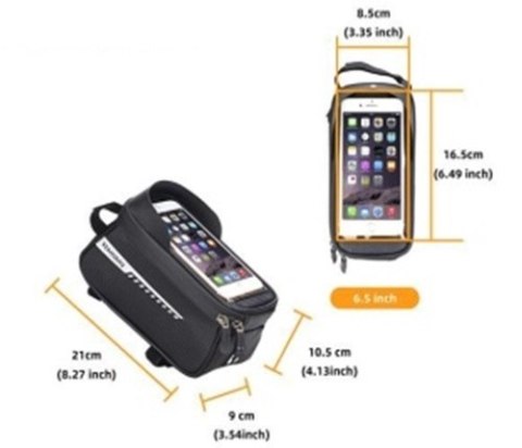 KX5341 Torba rowerowa sakwa wodoodporna uchwyt na telefon
