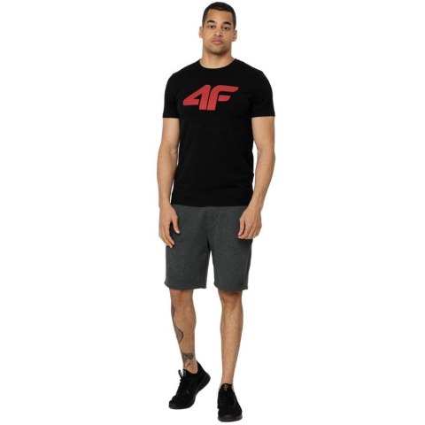 ND05_K13703-M H4Z22 TSM353 21S Koszulka męska 4F czarna H4Z22 TSM353 21S r.M