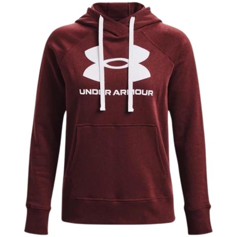 ND05_B21281-L 1356318 690 Bluza damska Under Armour Rival Fleece Logo Hoodie bordowa 1356318 690 r.L