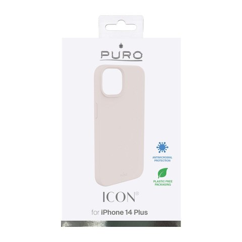 ND38_IPC1467ICONROSE PURO ICON Cover - Etui iPhone 14 Plus (piaskowy róż)