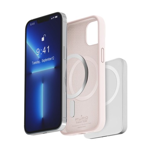 ND38_IPC14P67ICONMAGROSE PURO ICON MAG - Etui iPhone 14 Pro Max MagSafe (Dusty Pink)