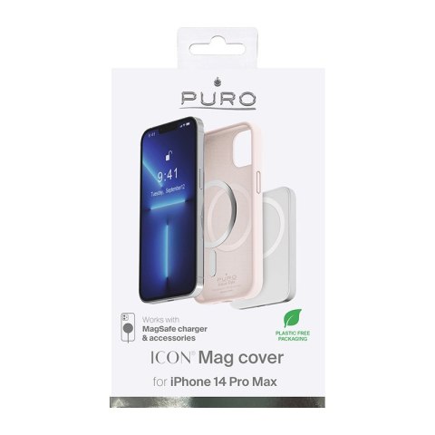 ND38_IPC14P67ICONMAGROSE PURO ICON MAG - Etui iPhone 14 Pro Max MagSafe (Dusty Pink)