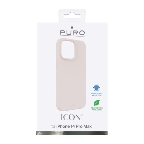 ND38_IPC14P67ICONROSE PURO ICON Cover - Etui iPhone 14 Pro Max (piaskowy róż)