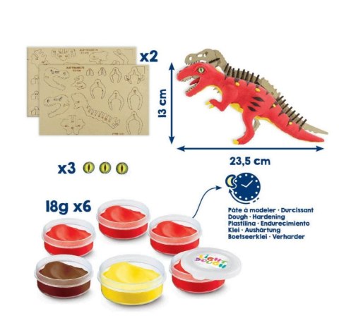 CREATIV masa plast. Fabryka dinozaurów 907210