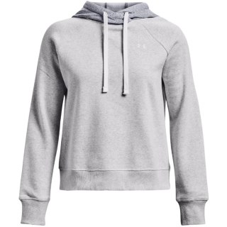 ND05_B21327-XL 1373031 014 Bluza damska Under Armour Rival Fleece CB Hoodie szara 1373031 014 r.XL