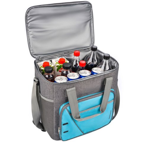 ND05_T3424 74641 Torba termiczna Meteor Frosty 30L niebiesko-szara 74641