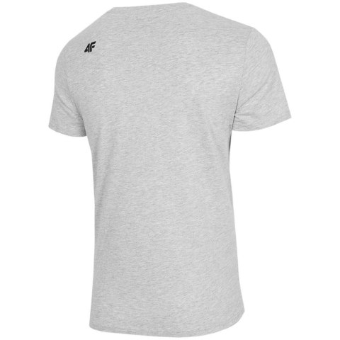 ND05_K14019-L H4Z22 TSM353 27M Koszulka męska 4F chłodny jasny szary melanż H4Z22 TSM353 27M r.L