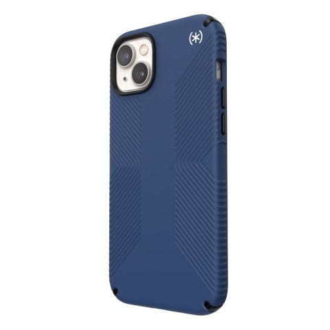 ND38_150116-9974 Speck Presidio2 Grip - Etui iPhone 14 Plus z powłoką MICROBAN (Coastal Blue / Black / White)