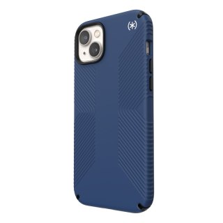 ND38_150116-9974 Speck Presidio2 Grip - Etui iPhone 14 Plus z powłoką MICROBAN (Coastal Blue / Black / White)
