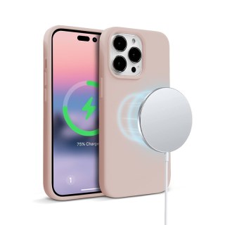 ND38_CRG-COLRM-IP1461P-PNK Crong Color Cover Magnetic - Etui iPhone 14 Pro MagSafe (piaskowy róż)