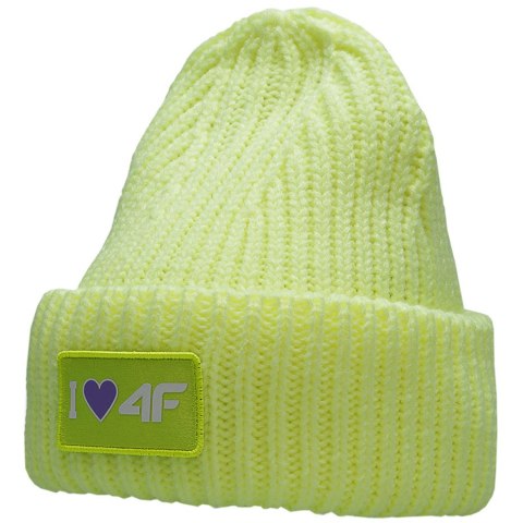 ND05_C4274 HJZ22 JCAD004 72N	 Czapka dla dziewczynki 4F limonkowa HJZ22 JCAD004 72N