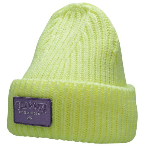 ND05_C4274 HJZ22 JCAD004 72N	 Czapka dla dziewczynki 4F limonkowa HJZ22 JCAD004 72N