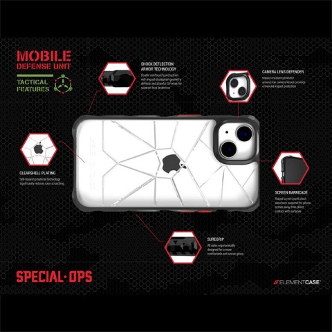 ND38_EMT-322-262FQ-02 Element Case Special Ops X5 - Pancerne etui iPhone 14 (Mil-Spec Drop Protection) (Clear/Black)