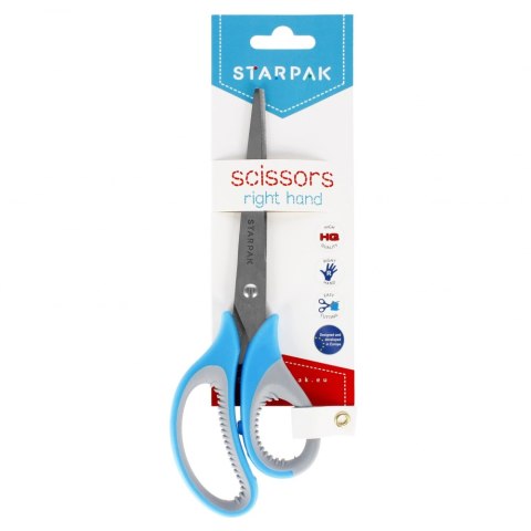 ND39_429893 NOZYCZKI MET Z GUM 21CM STK B/C 12/144