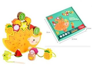 KX5138 Układanka gra balansujący jeż owoce nawlekanie