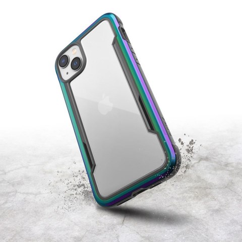 ND38_494045 X-Doria Raptic Shield - Etui aluminiowe iPhone 14 Plus (Drop-Tested 3m) (Iridescent)