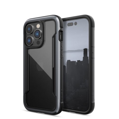 ND38_494069 X-Doria Raptic Shield - Etui aluminiowe iPhone 14 Pro (Drop-Tested 3m) (Black)