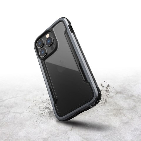 ND38_494069 X-Doria Raptic Shield - Etui aluminiowe iPhone 14 Pro (Drop-Tested 3m) (Black)