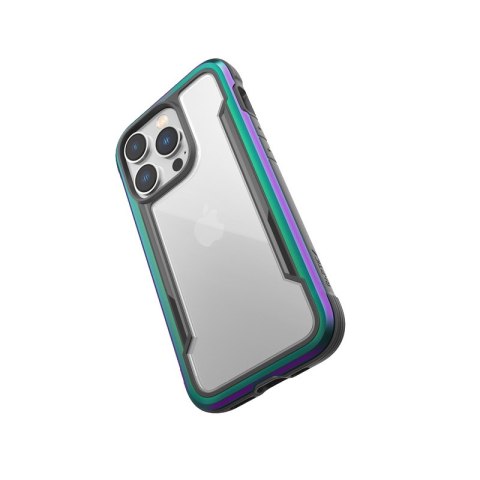 ND38_494076 X-Doria Raptic Shield - Etui aluminiowe iPhone 14 Pro (Drop-Tested 3m) (Iridescent)