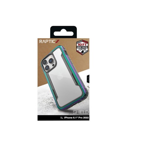 ND38_494076 X-Doria Raptic Shield - Etui aluminiowe iPhone 14 Pro (Drop-Tested 3m) (Iridescent)