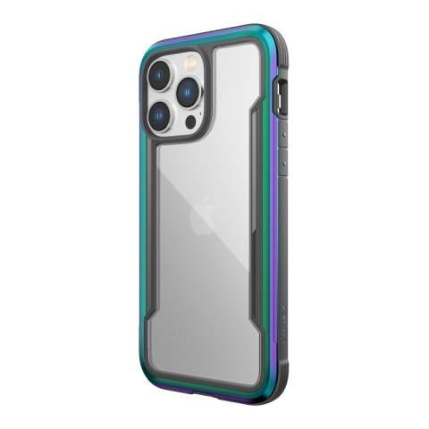 ND38_494106 X-Doria Raptic Shield - Etui aluminiowe iPhone 14 Pro Max (Drop-Tested 3m) (Iridescent)