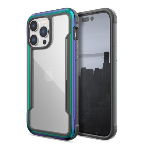 ND38_494106 X-Doria Raptic Shield - Etui aluminiowe iPhone 14 Pro Max (Drop-Tested 3m) (Iridescent)