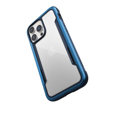 ND38_494113 X-Doria Raptic Shield - Etui aluminiowe iPhone 14 Pro Max (Drop-Tested 3m) (Marine Blue)