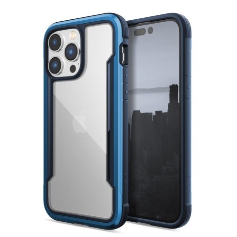 ND38_494113 X-Doria Raptic Shield - Etui aluminiowe iPhone 14 Pro Max (Drop-Tested 3m) (Marine Blue)